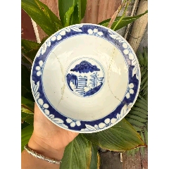 清代早期乾隆官窑款缠枝青花碗古瓷器古玩古董_青花瓷_嘉臣收藏【7788