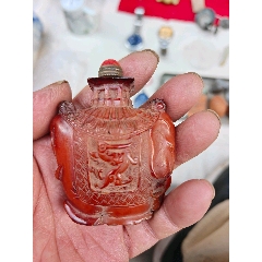 琉璃趣味花鸟内画鼻烟壶，不议价_旧鼻烟壶_真玉商铺【7788门票】
