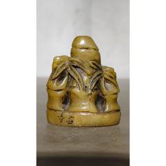 天然田黄石雕山水人物篆刻印章-寿山石印-7788商城