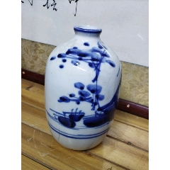 清代青花棒槌瓶_青花瓷_历史回收站【7788旧书网】