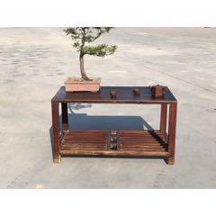 中国 稀少清代黄花梨 古董家具 古董老黄花梨家具传世清代海南黄花梨独板大炕桌茶台明清红木家具_木桌