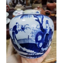 清代中期青花香炉_青花瓷_缘古斋斋【7788旧书网】
