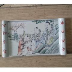 晚清同治粉彩贡盘清粉彩瓷器_旧瓷器_九龙盛世收藏【7788旧书网】