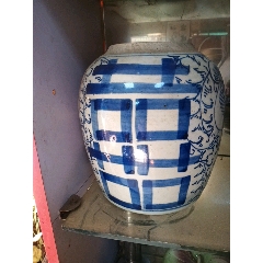 清中期全品双喜青花罐_青花瓷_东瓯万宝斋【7788旧书网】