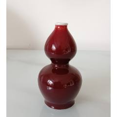 清雍正紅釉直口膽瓶-數位典藏與學習聯合目錄 中国美術