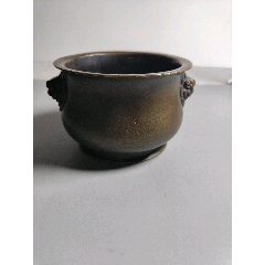 清代“宣”字款厚重小香炉一尊_铜炉_醉古轩【7788集邮集卡】