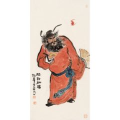 老字画——藕塘散人（山水四季图）四条屏国画作品【可议价】_山水国画