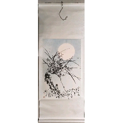 八大山人纸本立轴（猫戏双鱼图）_花鸟国画原作_古韵文房馆【7788旧书网】