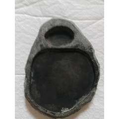 几十年前的正宗大西洞随形精品老坑端砚台_端砚_大秦典藏【7788旧书网】