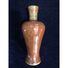 清祭红釉梅瓶_红釉瓷_晋缘雅阁【7788文玩】