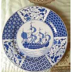 老东西老物件老摆件老瓷器古代瓷器唐宋元明清瓷器老青花瓷香炉，二龙戏