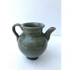 青磁２個セット　砧青磁小壺　龍泉窯　中国宋時代　青磁香炉　砧手 开门宋龙泉窑执壶-青瓷/秘色瓷-7788红宝书