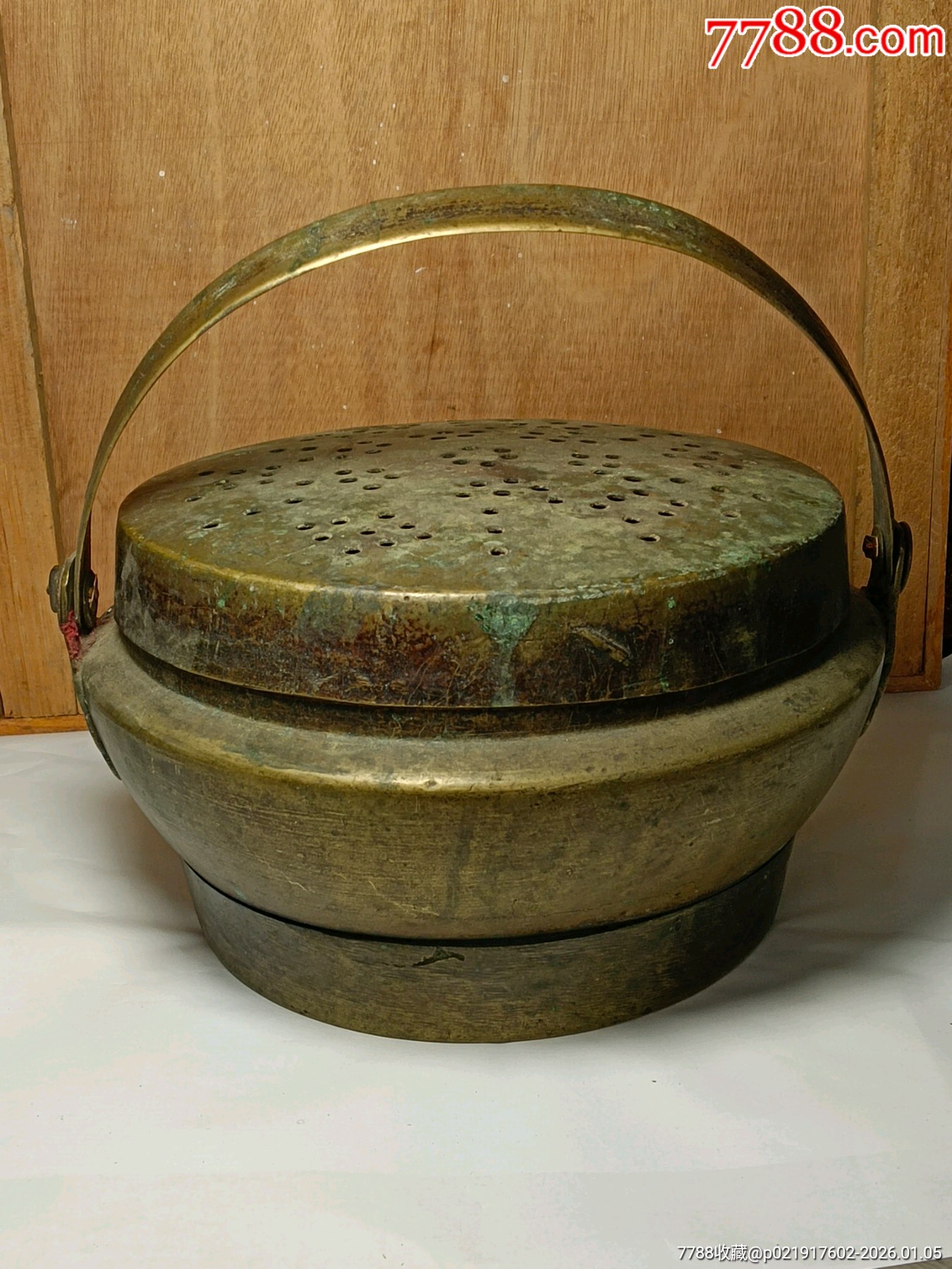 民国老铜手炉-铜炉-7788紫砂壶