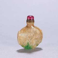 俏色玛瑙雕人物故事鼻烟壶。_旧鼻烟壶_飞鸿堂【7788旧书网】