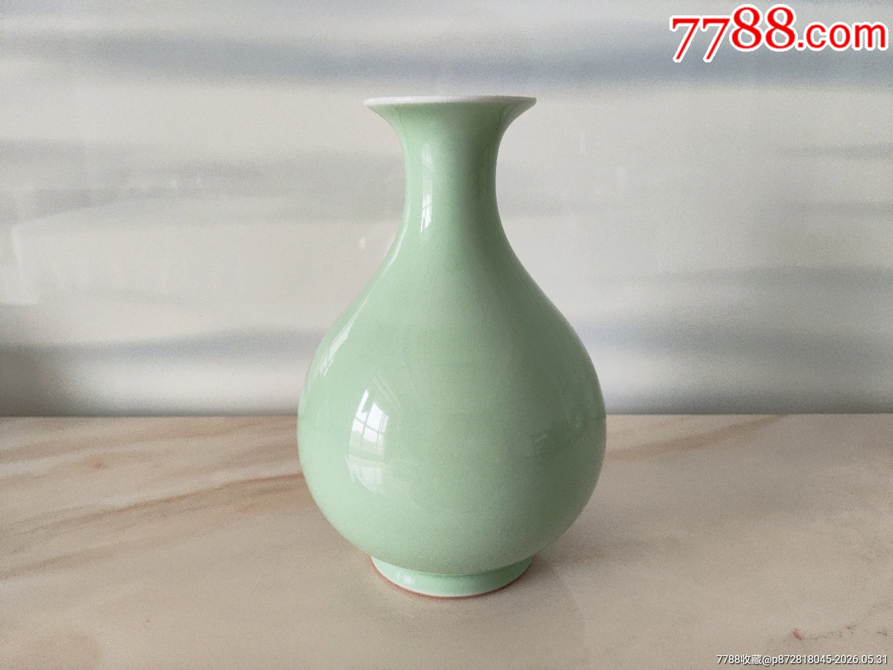 清代康熙豆青釉玉壺春瓶_價格1300元_第2張_7788商城__七七八八商品交易平臺(7788.com)