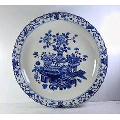 HB6411康熙【龙凤纹饰】青花折沿碗_青花瓷_喜堂古玩收藏【7788红宝书】