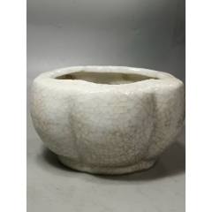 甜白釉暗刻花龙凤纹酒壶，高25厘米-单色白瓷-7788红宝书