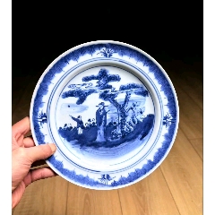 大明弘治年製 青花硯台 大明弘治年制明代碗底-青花瓷-7788旧书网