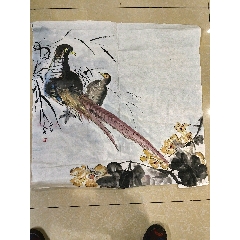 韩宗湘，浙江籍中国台湾名家，水墨兰竹图《清影摇风》编号：824070808_