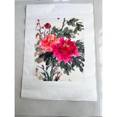 印刷】《宫本武藏枯木鸣鵙图》7212书画挂轴日本回流字画工艺画_花鸟