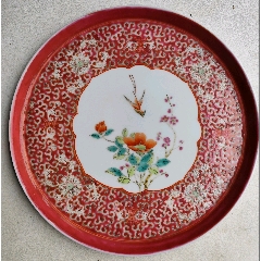 同治年制粉彩百财碗_旧瓷器_大通古玩店【7788红宝书】