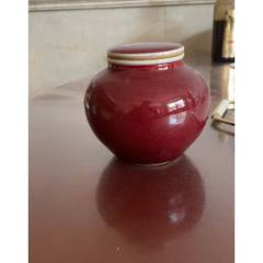 重錦焼 黄釉 赤龍文 水注 时代物 共箱 中国 古美術 收藏品 No.19 黄地