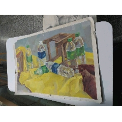 知名油画家李黎就读川美附中时的水彩静物画-水粉/水彩原画-7788紫砂壶