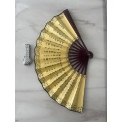 日本折扇昭和时期京都十松屋福井谨制武士扇御舞扇_其他扇子_老弄堂