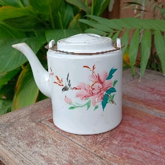 清中期，青花双凤罐，丹凤朝阳青花罐，青花凤纹罐，青花大罐，腹径20高