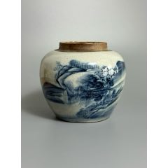 青花花鸟纹观音瓶_青花瓷_吴越瓷器商店【7788旧书网】