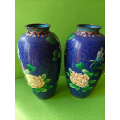 日本传统工艺｜七宝烧｜铜胎烧珐琅｜托盘茶盘｜个人闲置｜瑕疵品_其他