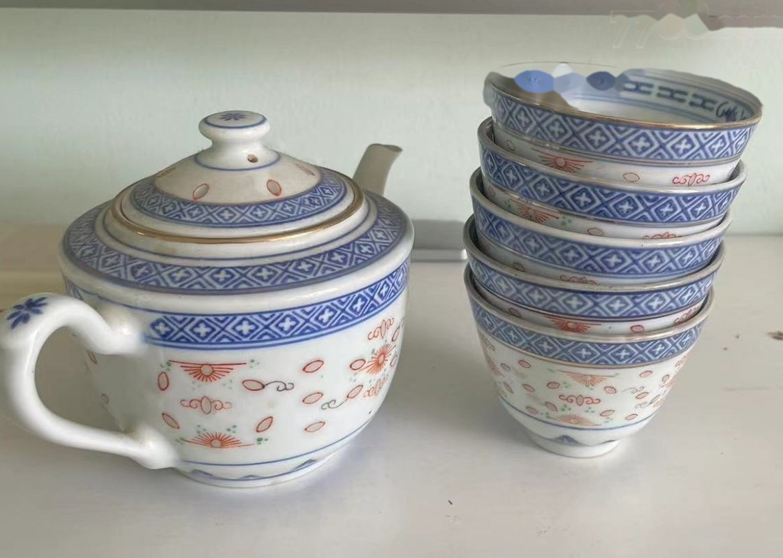 锦堂发记款青花文字盘_青花瓷_秀雅斋【7788旧书网】