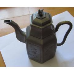 清代锡质厚胎大酒壶_锡壶/锡器_流云堂【7788红宝书】