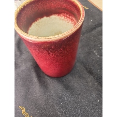 晚清名品豇豆红美人醉笔洗_红釉瓷_青花瓷迷【7788旧书网】