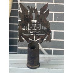 古董老紫檀笔筒古玩老货传世清代小叶紫檀笔海文房四宝老木器木雕_笔筒