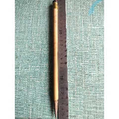 70年代库存，文峯山牌，手工刻字，湘妃竹笔杆，大兰竹画笔10支。-毛笔