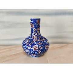 清中豆青釉青花加白人物瓶_青花瓷_青花瓷迷【7788红宝书】