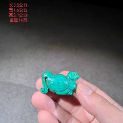 高古夏商龙山石家河文化期绿松石神面图腾通孔挂坠_绿松石_古玩古董老货