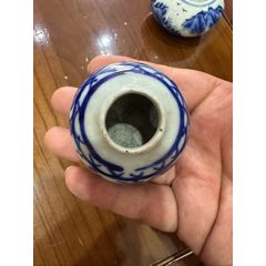HB1242清中期缠枝莲青花茶碗_青花瓷_喜堂古玩收藏【7788旧书网】