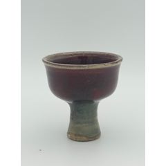 珊瑚红描金图【小罐】（釉到口，全品）_红釉瓷_路旁小店欢迎您【7788