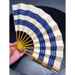 日本折扇昭和时期京都十松屋福井谨制武士扇御舞扇-折扇/纸扇-7788录像机