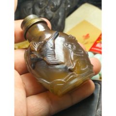 雍正年制青花人物鼻烟壶_旧鼻烟壶_乡下寻宝叁店【7788旧书网】