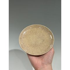 清乾隆茶叶末釉双耳三足炉_黄釉瓷_诚信守德【7788旧书网】