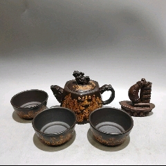 七十年代荆溪惠孟臣制紫砂水平壶_紫砂壶_丁一晚清民国瓷杂店【7788旧书网】