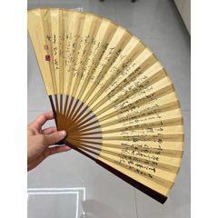 日本折扇昭和时期京都十松屋福井谨制武士扇御舞扇_其他扇子_老弄堂