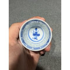 古玩旧藏清代青花手串盒朝珠盒_青花瓷_顺应时代【7788旧书网】