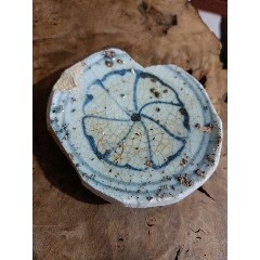 清代青花杂宝纹盘_青花瓷_条饼万古玩店【7788旧书网】