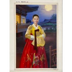 油画家冯京葆画于1798年手绘《老人肖像》高37X26.3厘米_油画原画_马氏