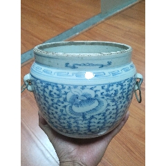 康熙康熙仿明青花碗，落款“大明成化年制”_青花瓷_明眸皓齿【7788旧书网】