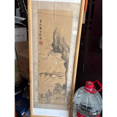 吴道子精品手绘老绢敬佛图，吴道子唐代著名画家书法家，世人尊称，画圣